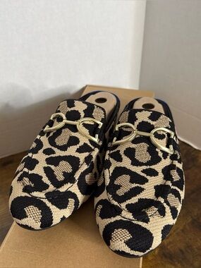 Rothy’s Women’s  The Double Bit Loafer Mule Desert Cat Size 9.5 NEW Slip On